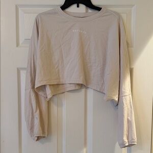 Naturyl Cream Crop Top for Women